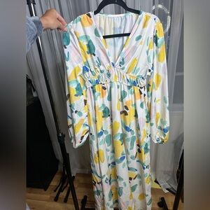 Floral Print Maxi Dress NEW